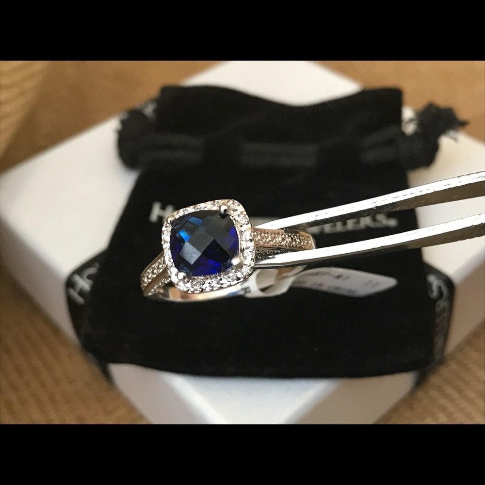 🎁🎁3 Carat Blue Sapphire Ring!! Sz 11🎁🎁